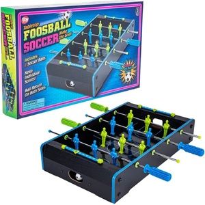 NEW 20"x12.25" NEON Wooden Tabletop Foosball Game